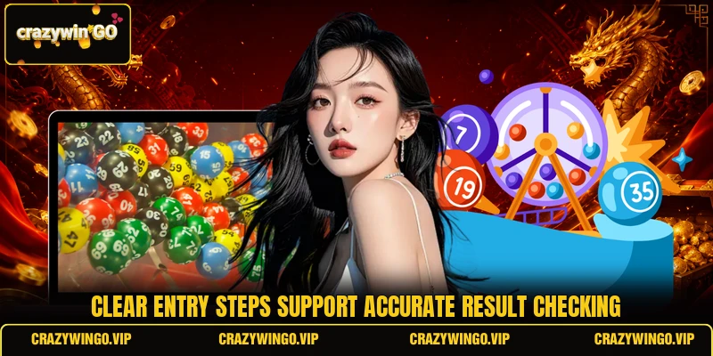 Clear entry steps support accurate result checking
