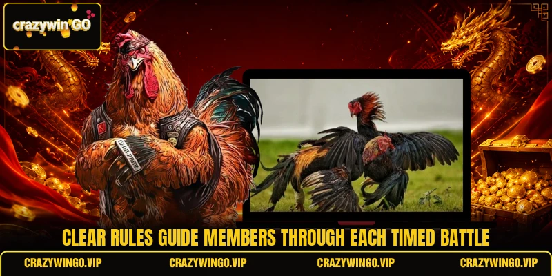 Clear rules guide members through each timed battle