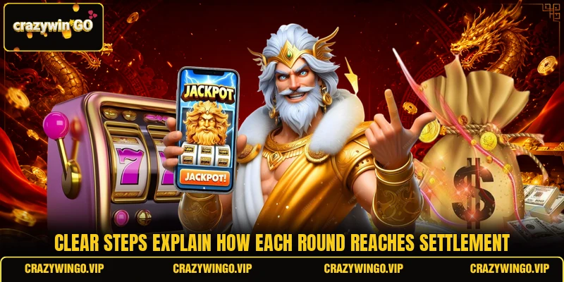 Clear steps explain how each round reaches settlement
