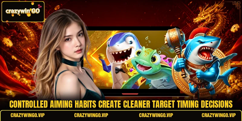 Controlled aiming habits create cleaner target timing decisions