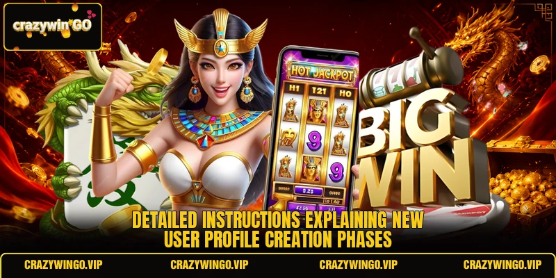Detailed instructions explaining new user profile creation phases