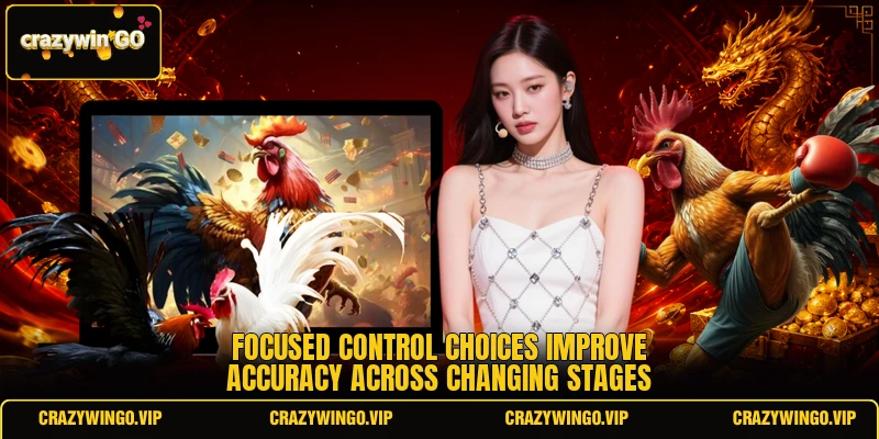 Focused control choices improve accuracy across changing stages