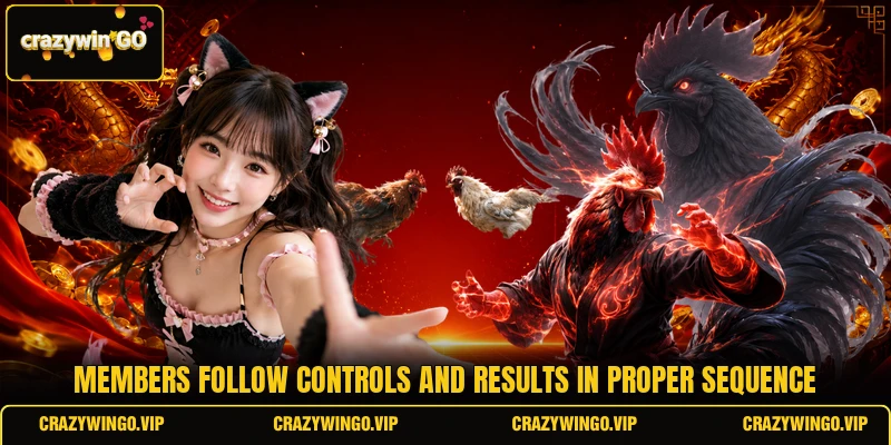 Members follow controls and results in proper sequence