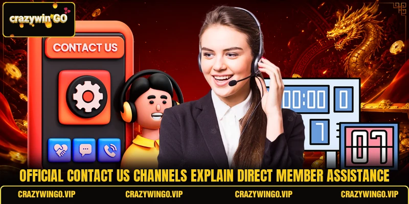 Official contact us channels explain direct member assistance