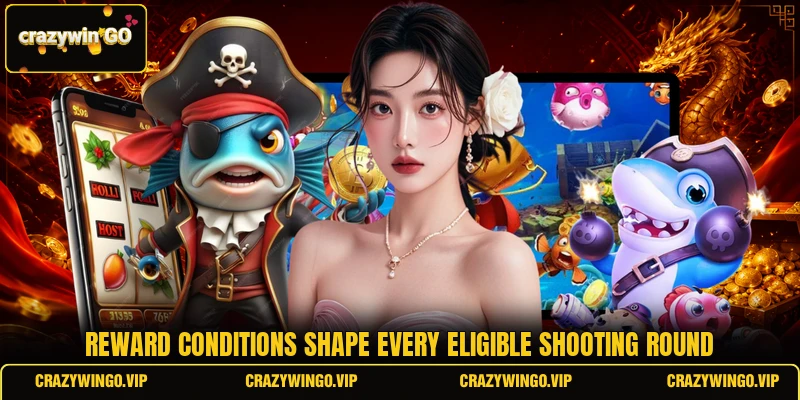 Reward conditions shape every eligible shooting round