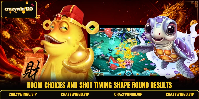 Room choices and shot timing shape round results