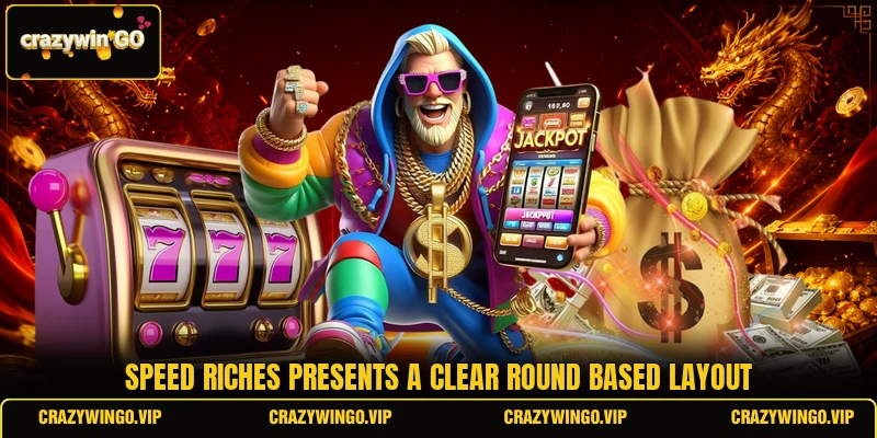 Speed Riches presents a clear round based layout