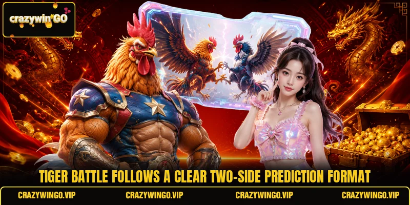 Tiger battle follows a clear two-side prediction format
